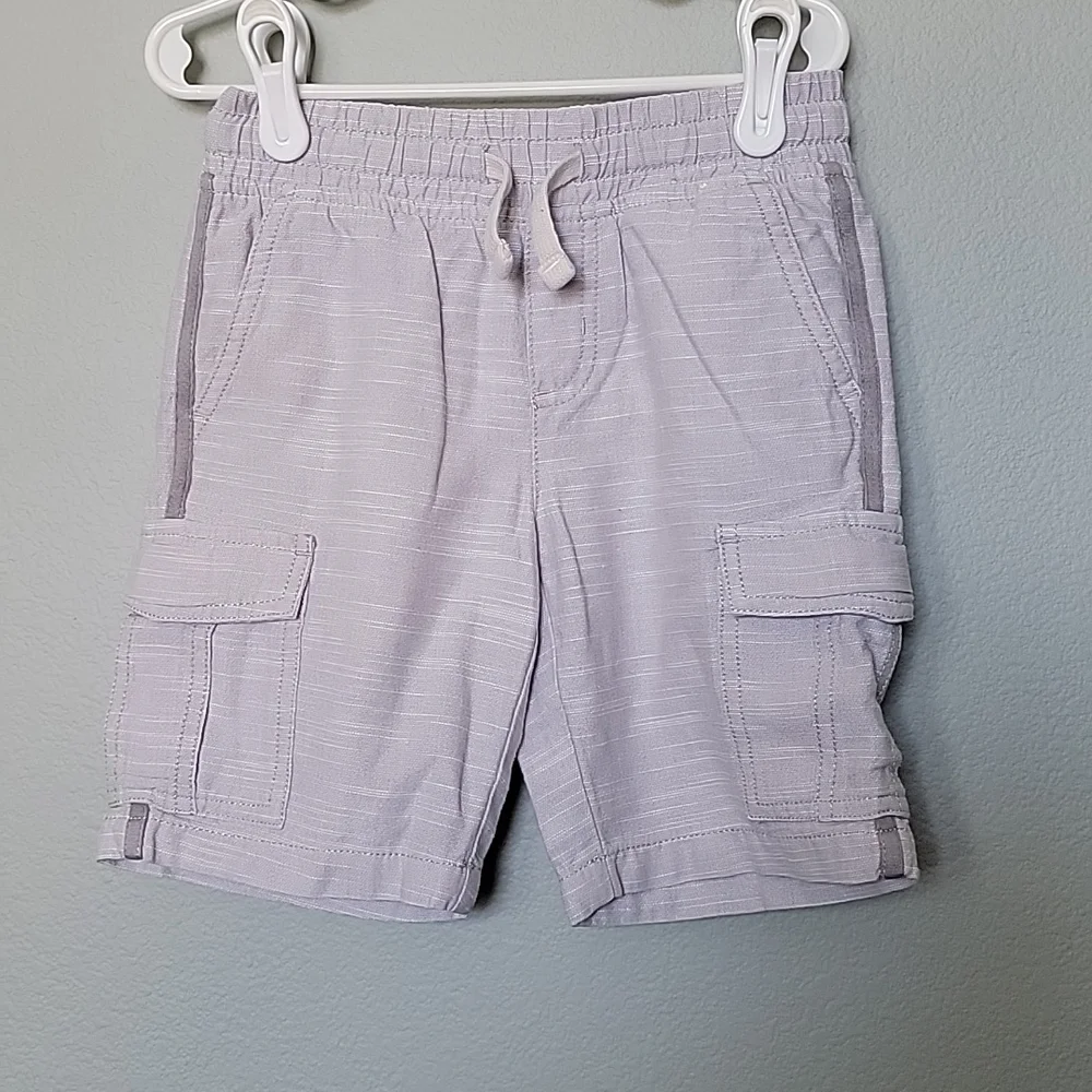 Gymboree size 5 boys gray cargo shorts